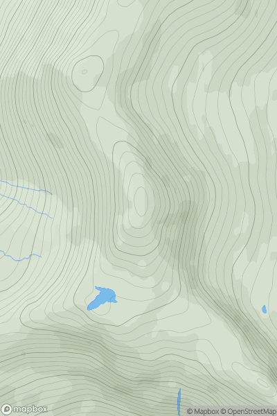 Thumbnail image for Beinn Tharsuinn [Kyle of Lochalsh to Garve] showing contour plot for surrounding peak